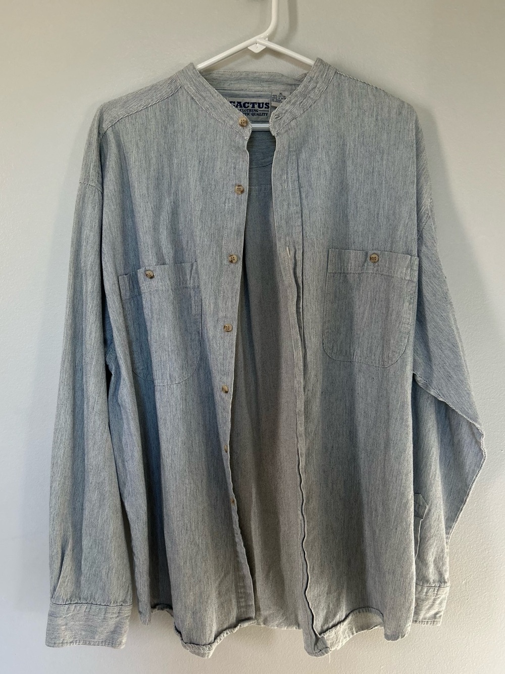 Vintage Cactus Brand Men's Button-Down Shirt (XL)